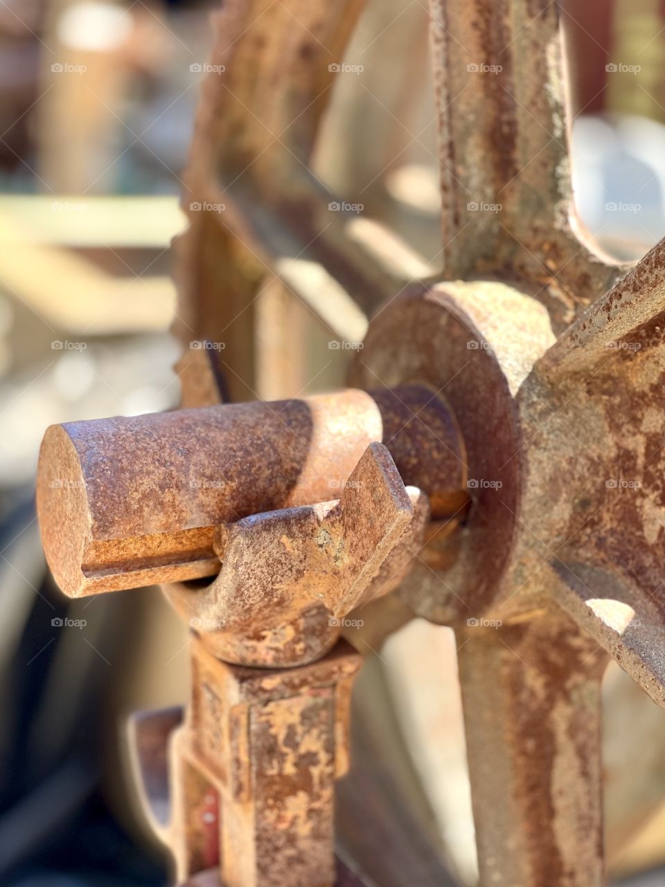 Old metal wheel