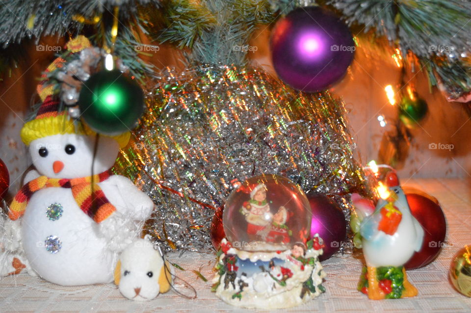 New year, winter, holiday, gerljandy, toys, spruce, tree, Christmas, Christmas background,