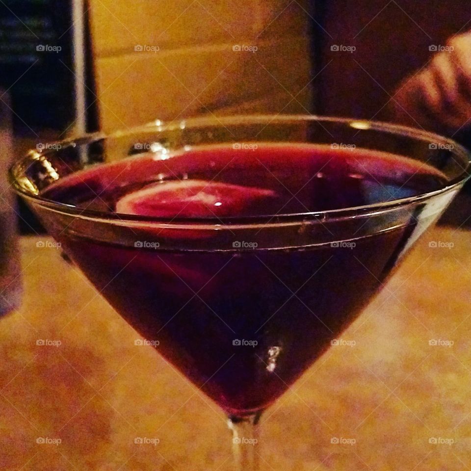 Pomegranate martini