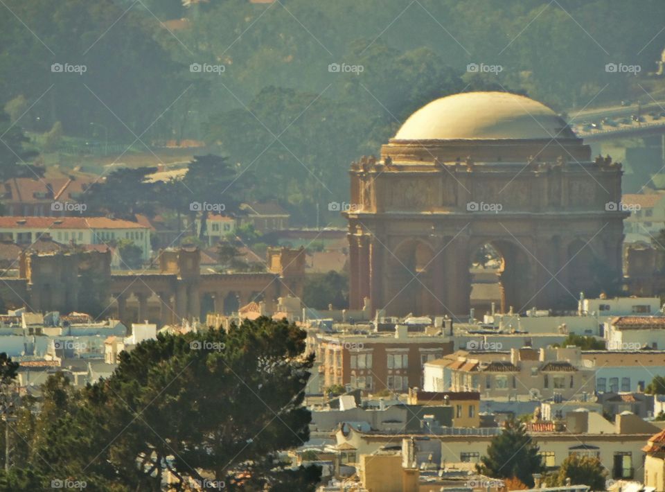 San Francisco Landmark. Palace Of Fine Arts In San Francisco
