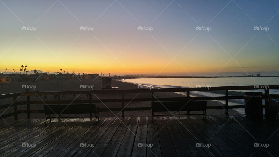 Enjoying the sunrise at the beach