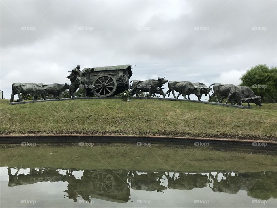 La Carreta sculpture in Uruguay 