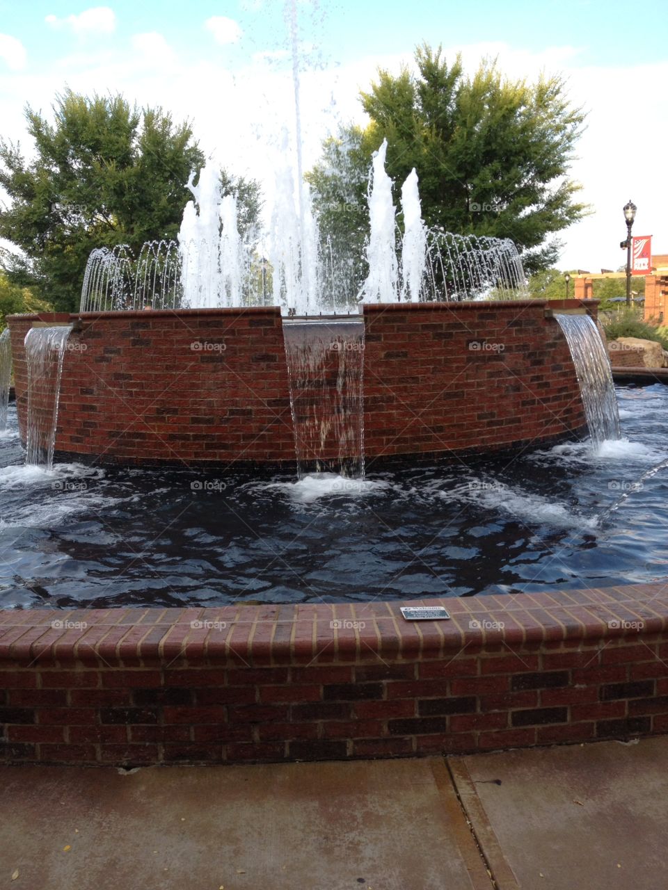 Greer, SC park fountain