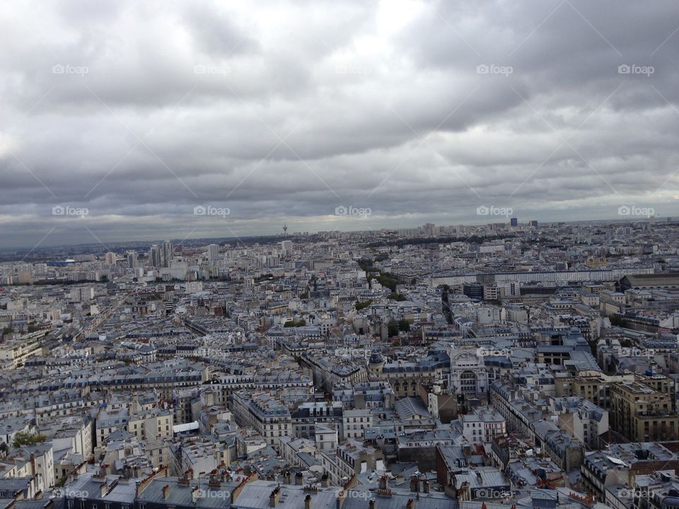 Paris, France from the Montmartre 