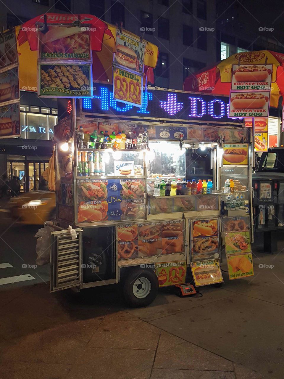 Food Cart at Night