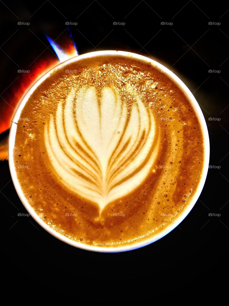 Coffee design, Moka, latte in dark background