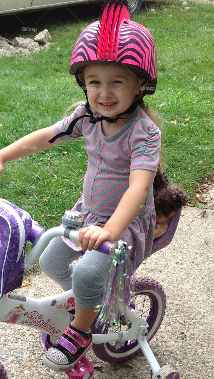 Foap Com Baby Biker Young Girl On Her Bike With Cool