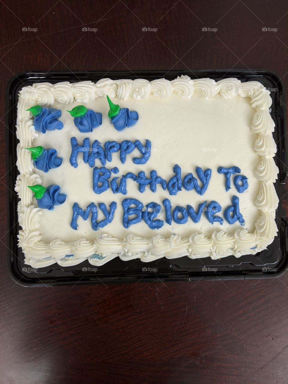 Beloved's birthday cake.