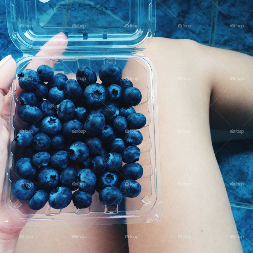 Close-up of a blueberry