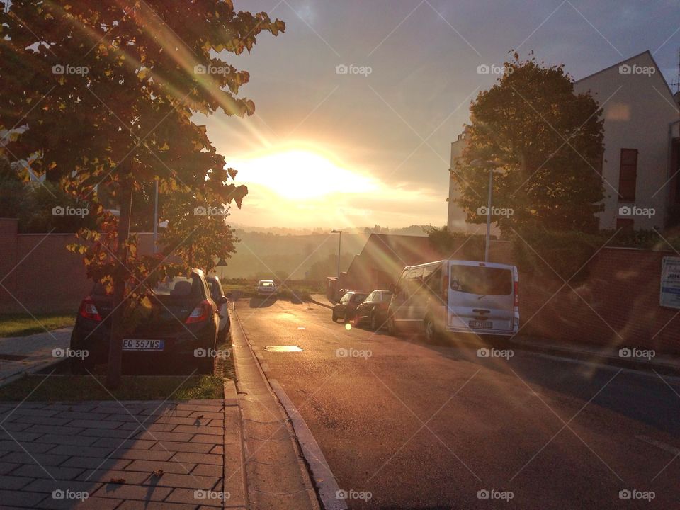 Sunshine beside from my home. Sunshine beside from my house,Italy