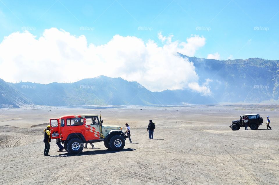 Sand Dune at Mount Bromo