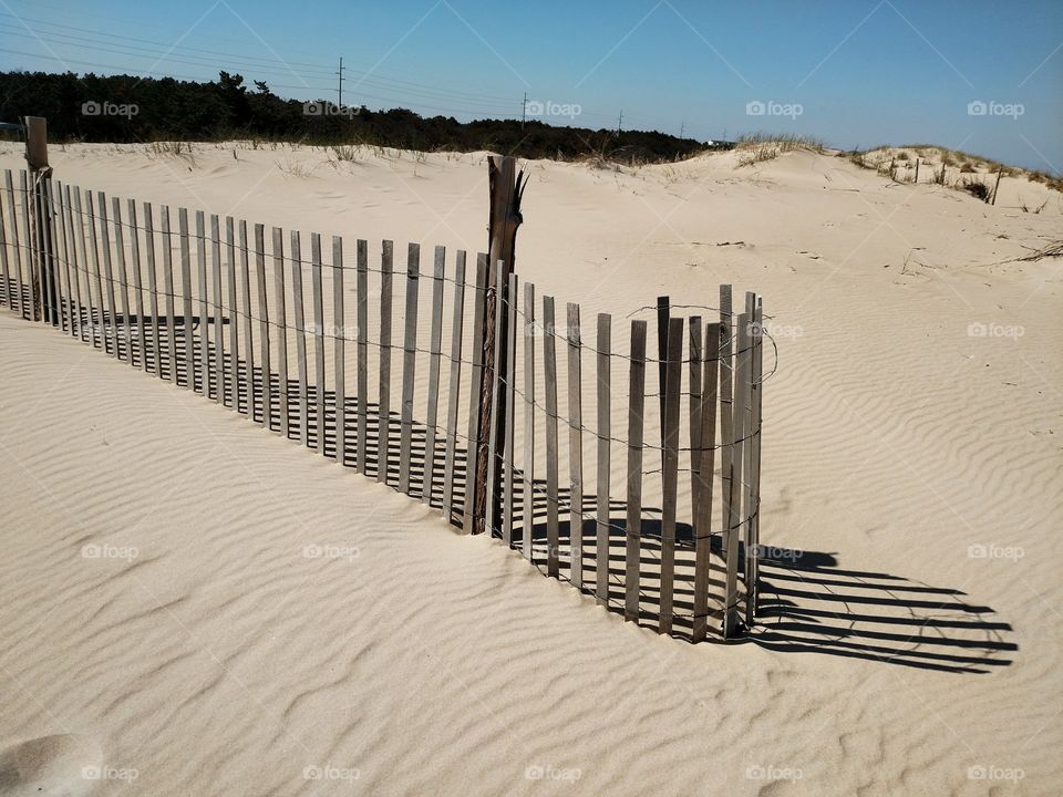 beach fence landscape