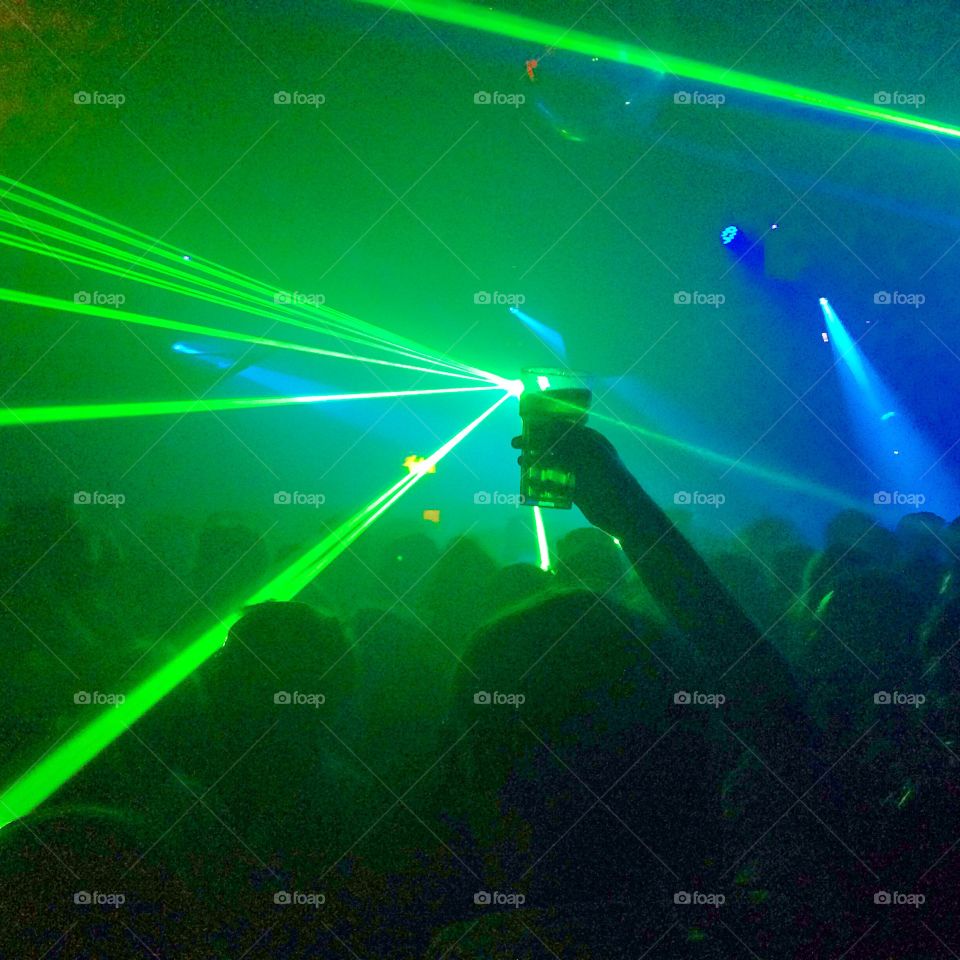 Hand hold drink club dance laser lights