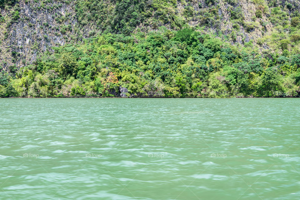 Beautiful sea scape in the southern of Thailand