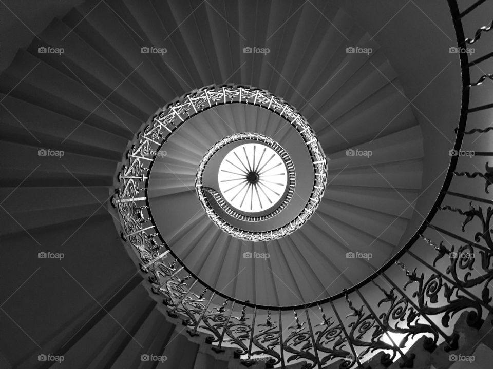 Stairs in black and white