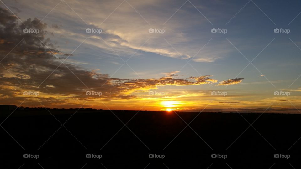 Beautiful sunrise outside of Corpus Christi, TX, 12-12