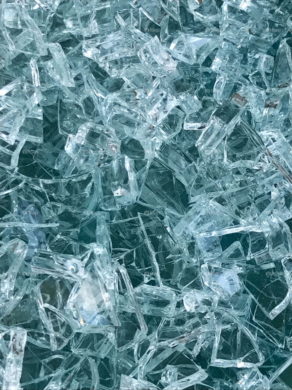 Close-up of broken glass