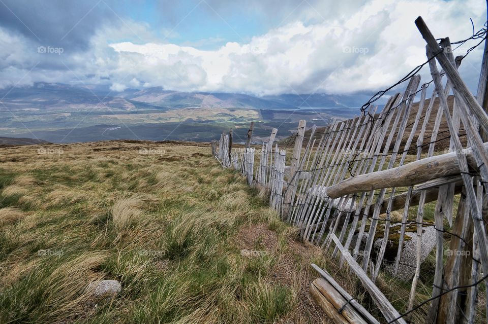 Half way up Ben Nevis highlands Scotland 