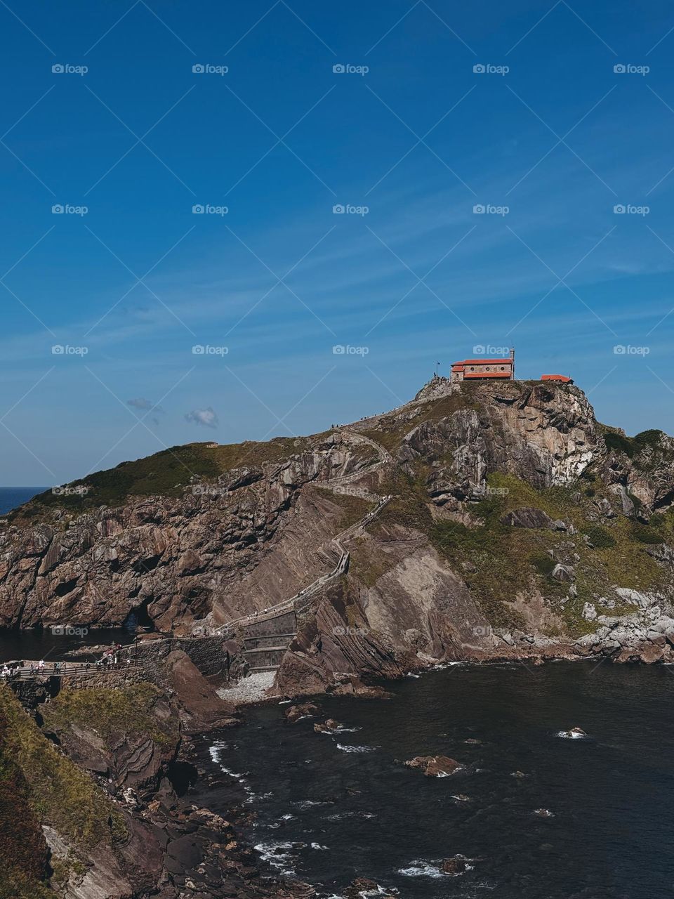 Lonely house on mountain, lovely pathway to mountain, beautiful pathway, house in the sea, seaside mountains