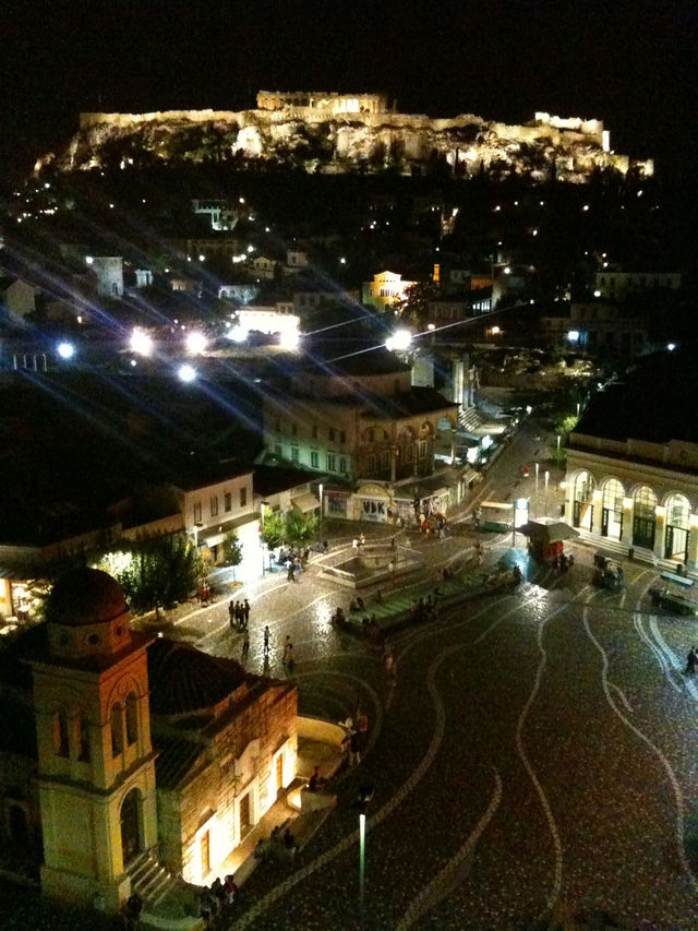 square night greece ancient by mernion