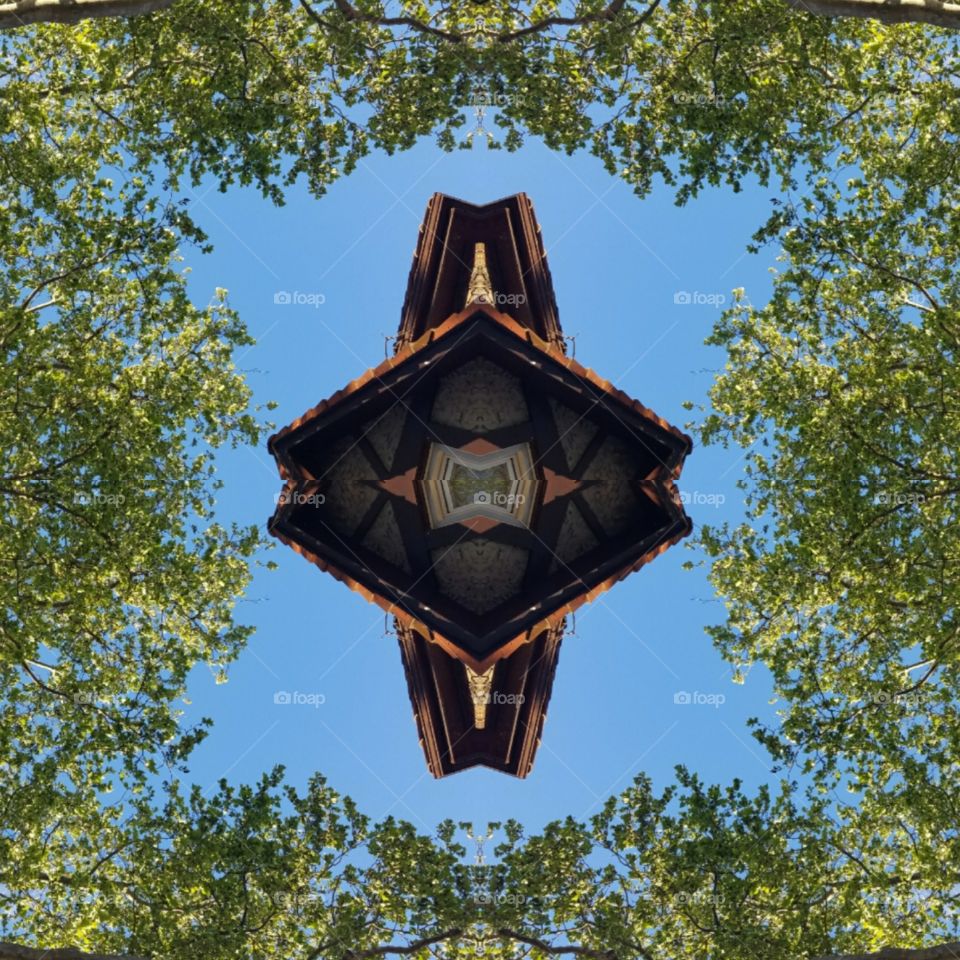 Abstract Photo Collage of House in Bayside Queens. Created with Layout App on Android.