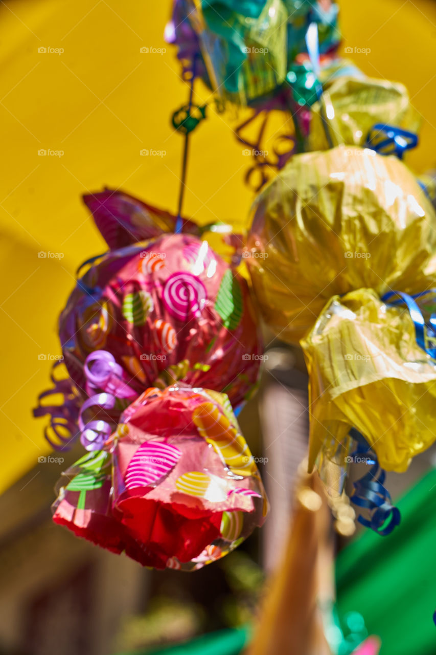 Ready for Fiestas de Gracia. Streets Decoration