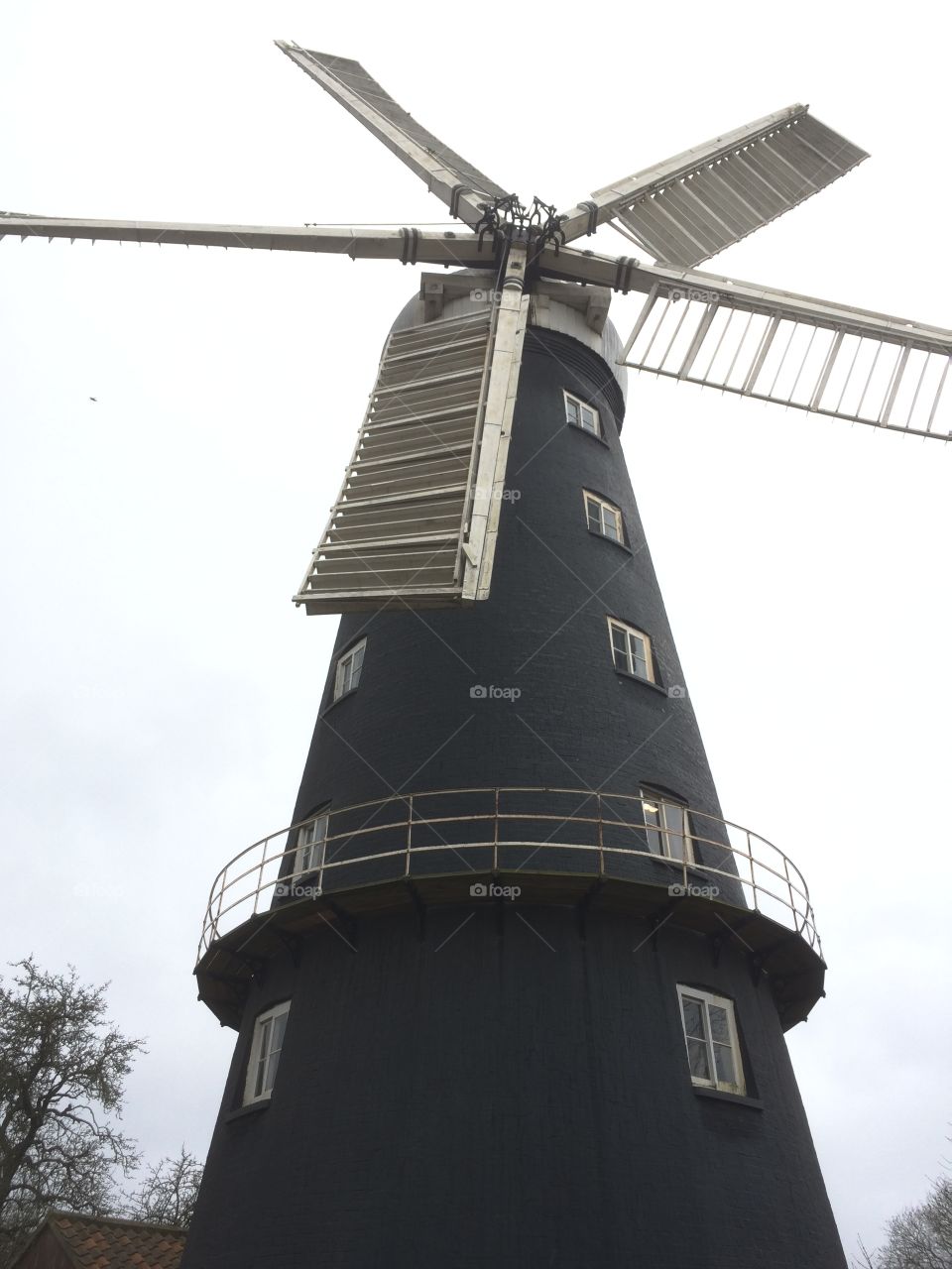 English Windmill. A working windmill in Lincolnshire.