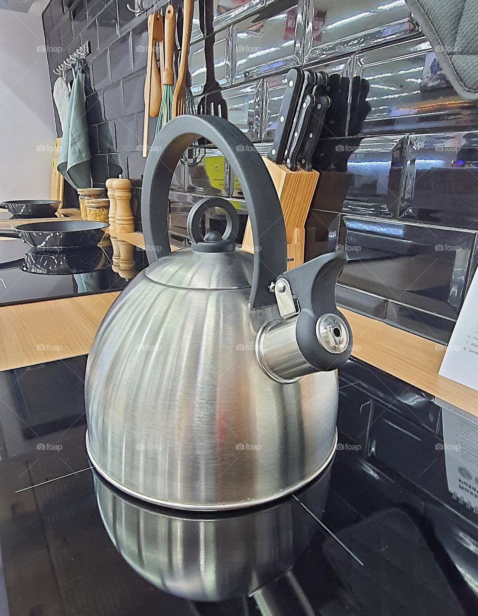 stainless steel kettle  - metal