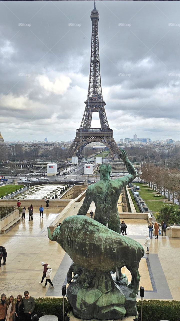 tour Eiffel vue du Trocadero