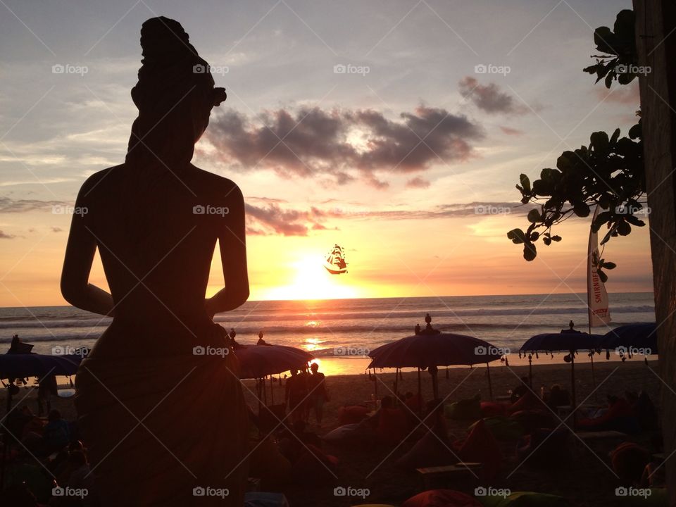 Beautiful Bali. Sunset in Bali