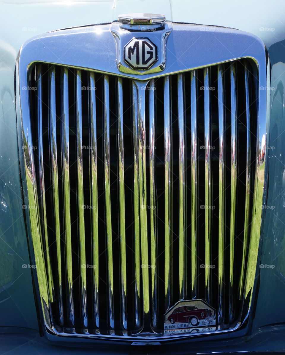 MG Grill. MG car front Grill