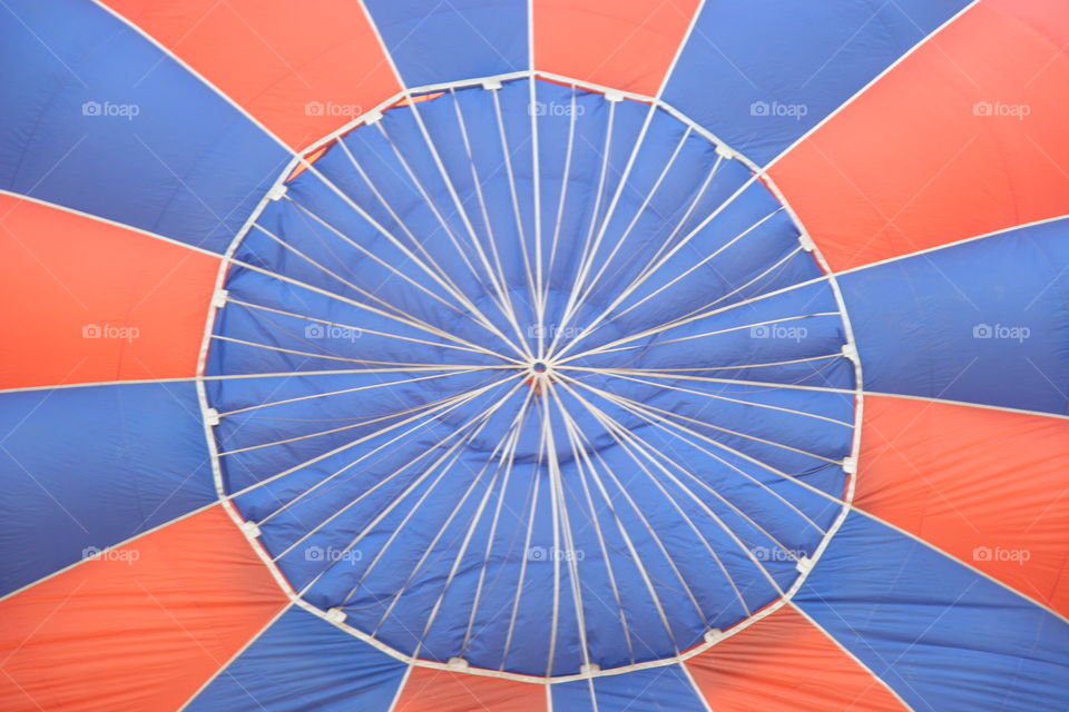 Red and blue balloon