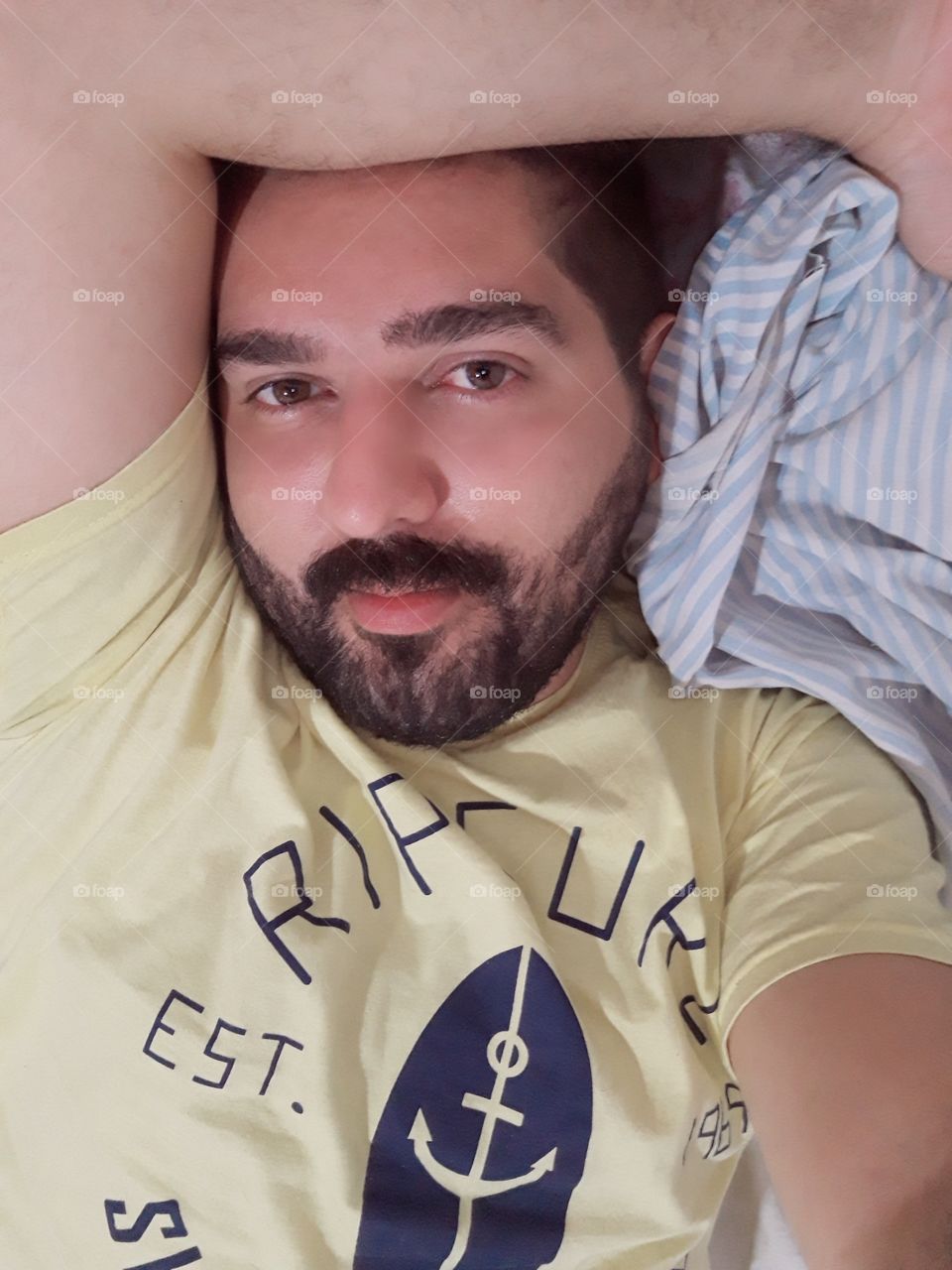 Man in bed - Sunday Morning