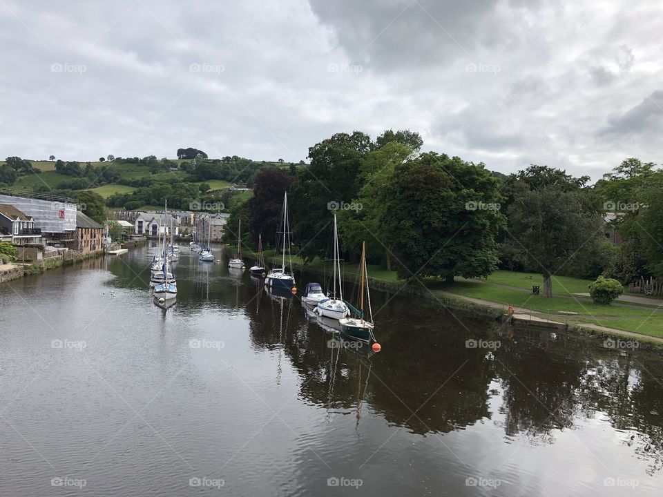 Some rare sunshine albeit only an inch or two making the end of this summers day in Totnes so much better. June 2019