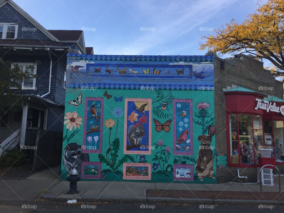 A mural in Brookline. 