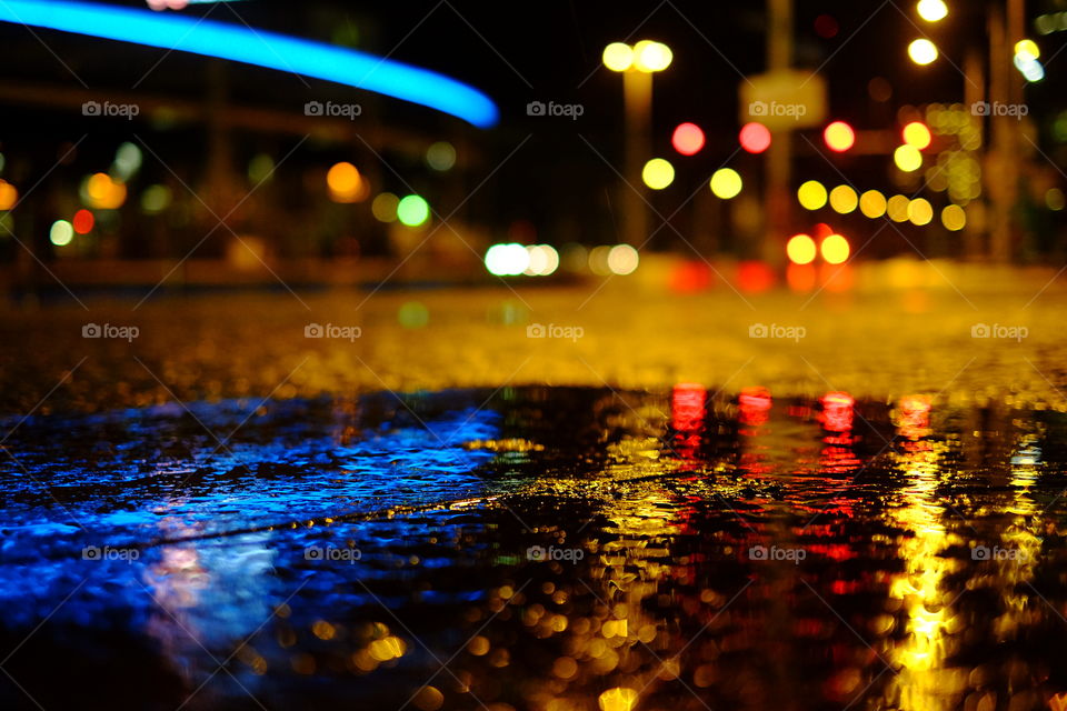 Blur, Street, City, Urban, Rain