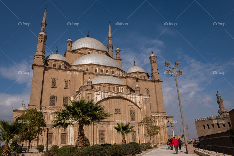 The Mohammad Ali Mosque is Elegant mosque in Kairo Egypt