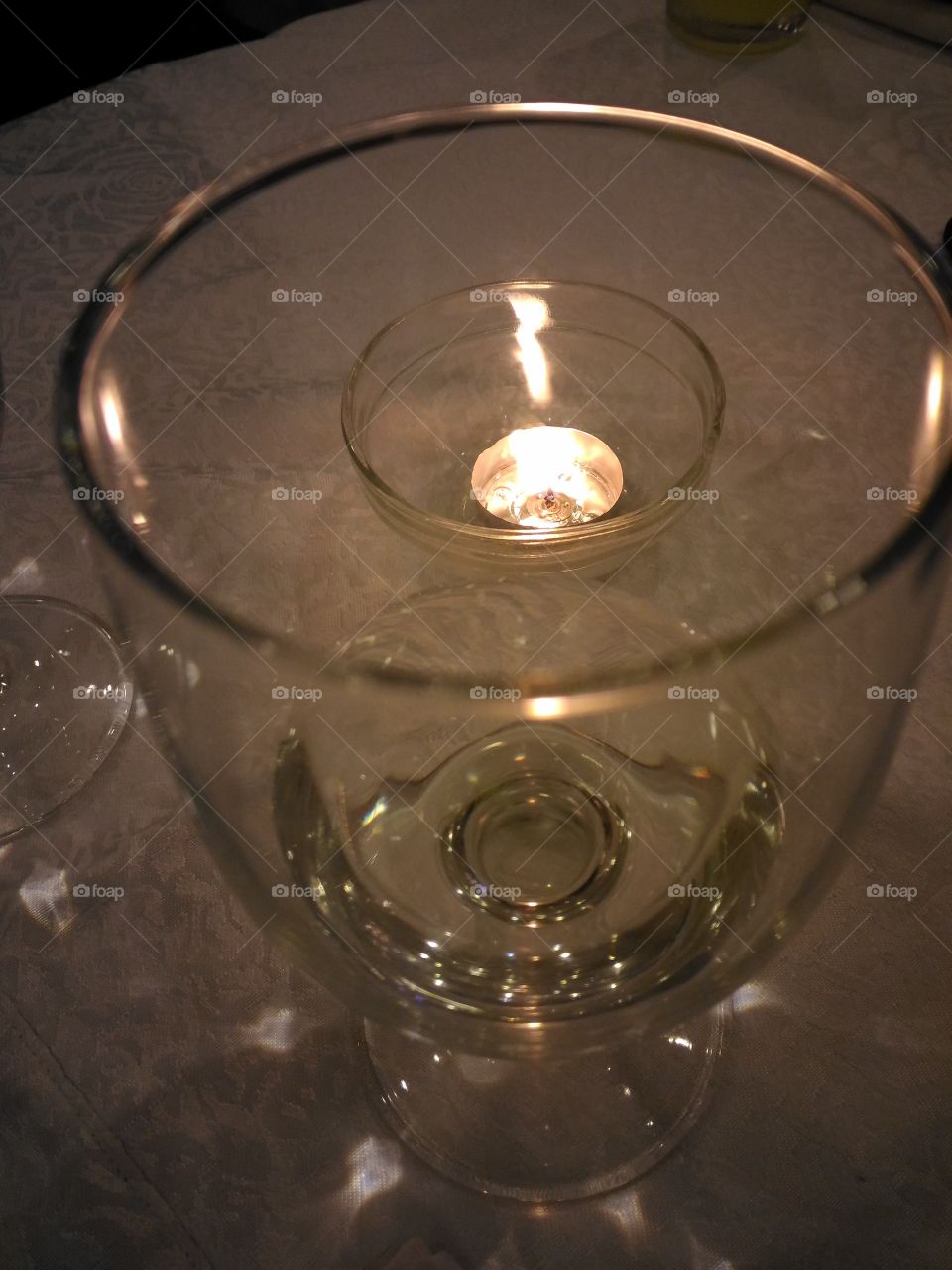 glass and candle