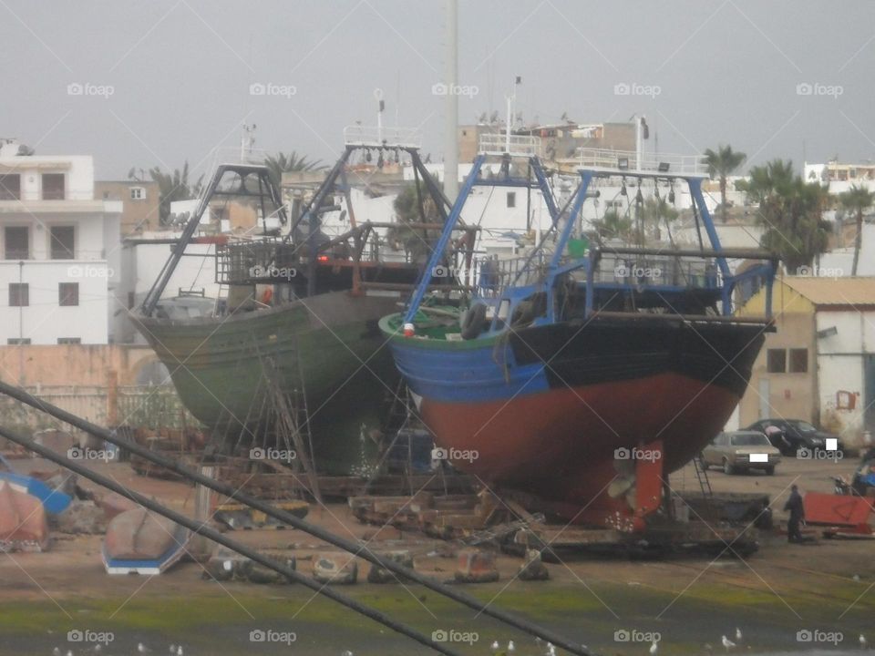 boats/fishing port   Casablanca .. Morocco