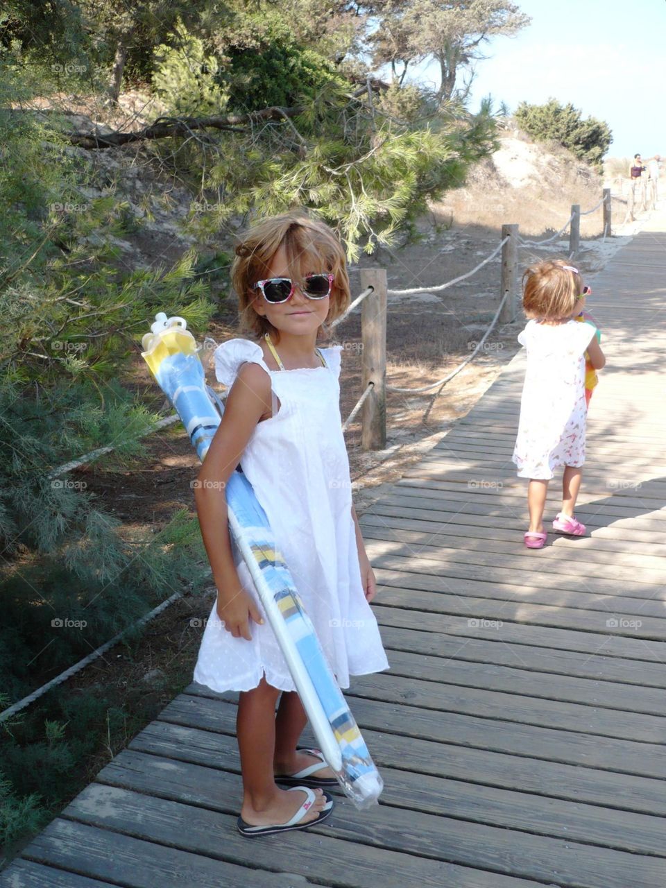 Princesses at the beach