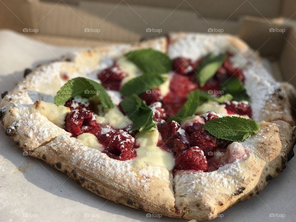 Pizza raspberry 