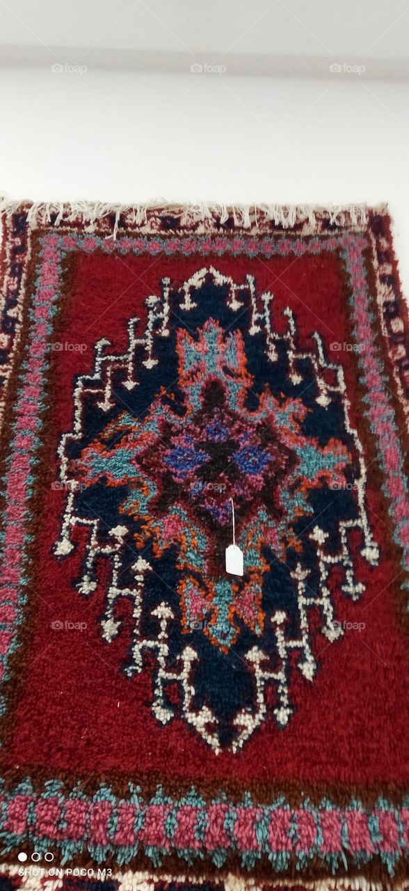 beautiful Moroccan carpet.