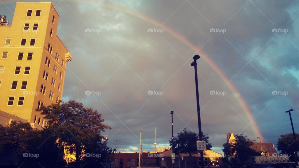 Downtown rainbow Rockford,Illinois