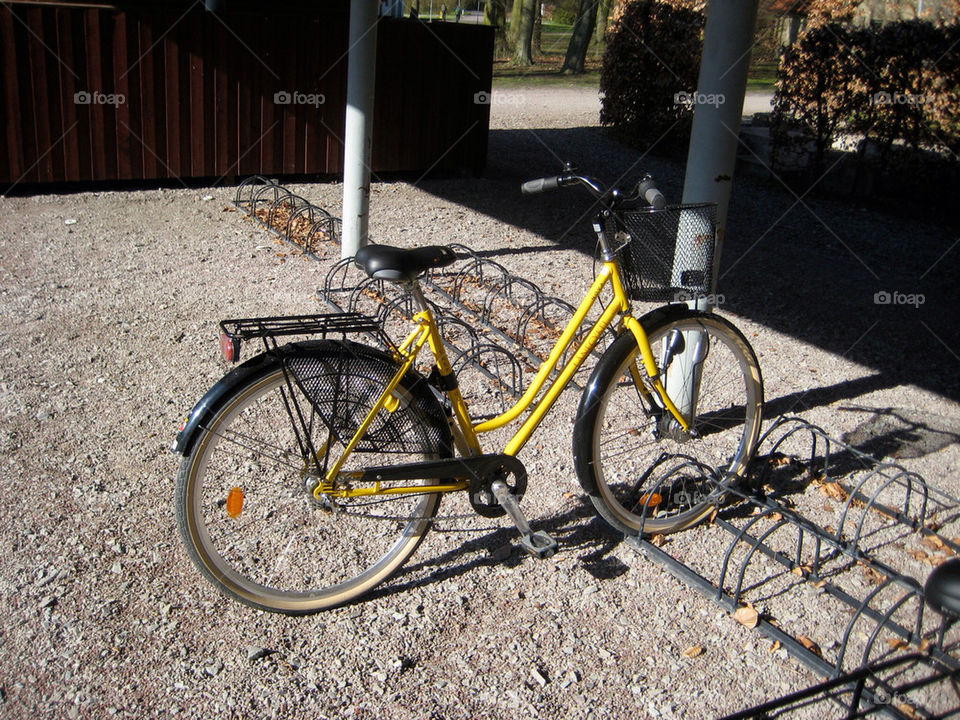 bicycle sweden yellow bike by jonesaceae