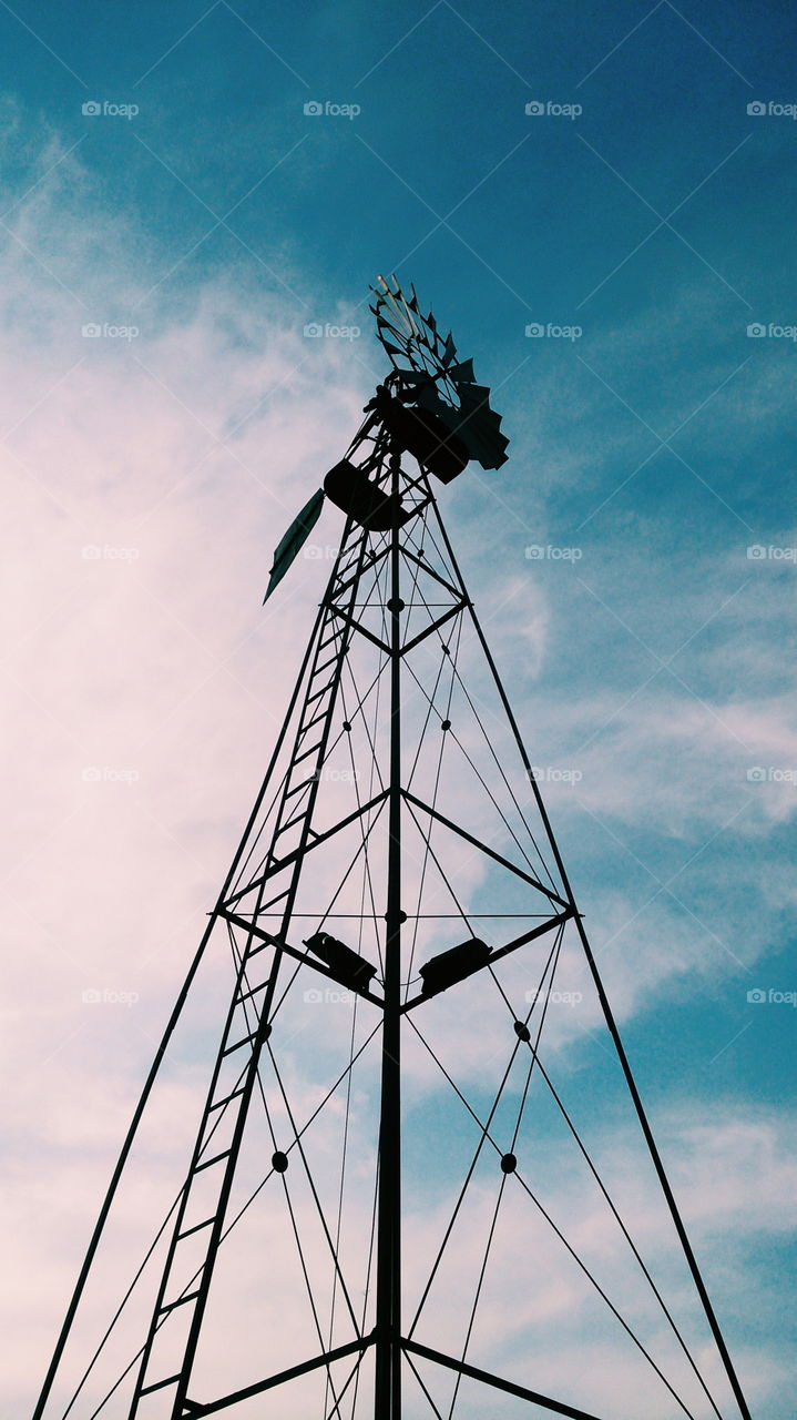 windmill. reach to sky