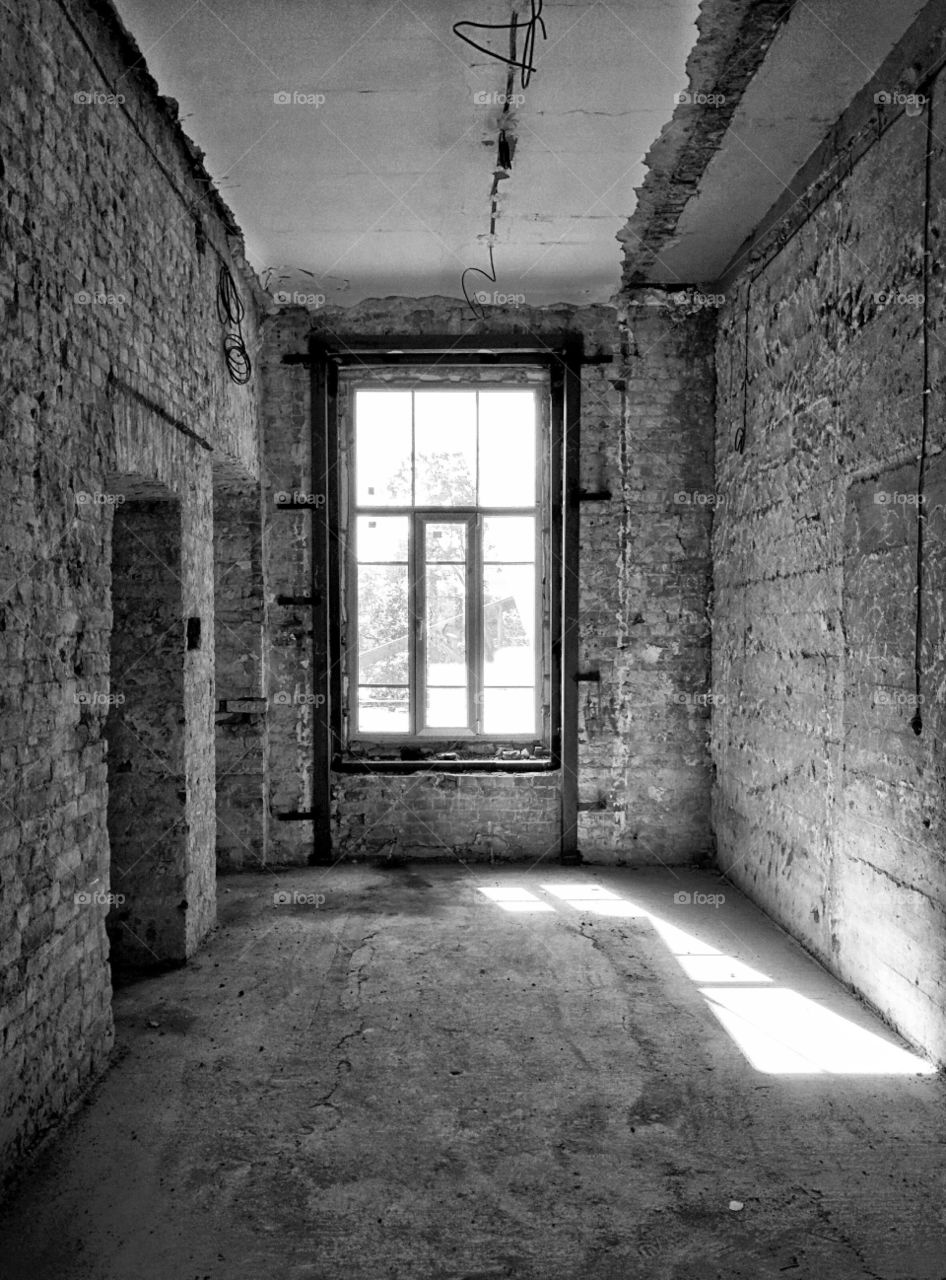 abandoned interior. abandoned house ready for demolition