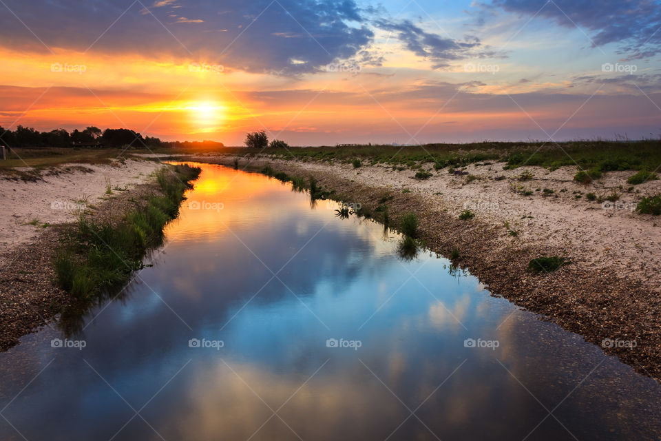 Sunset, Water, Nature, Dawn, Landscape