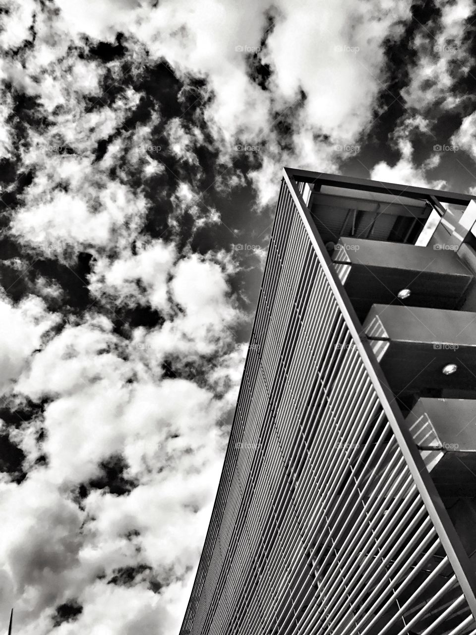 #sky #blandandwhite #building #clouds