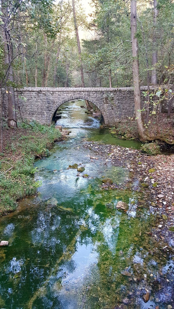 Baxter Springs below the falls.