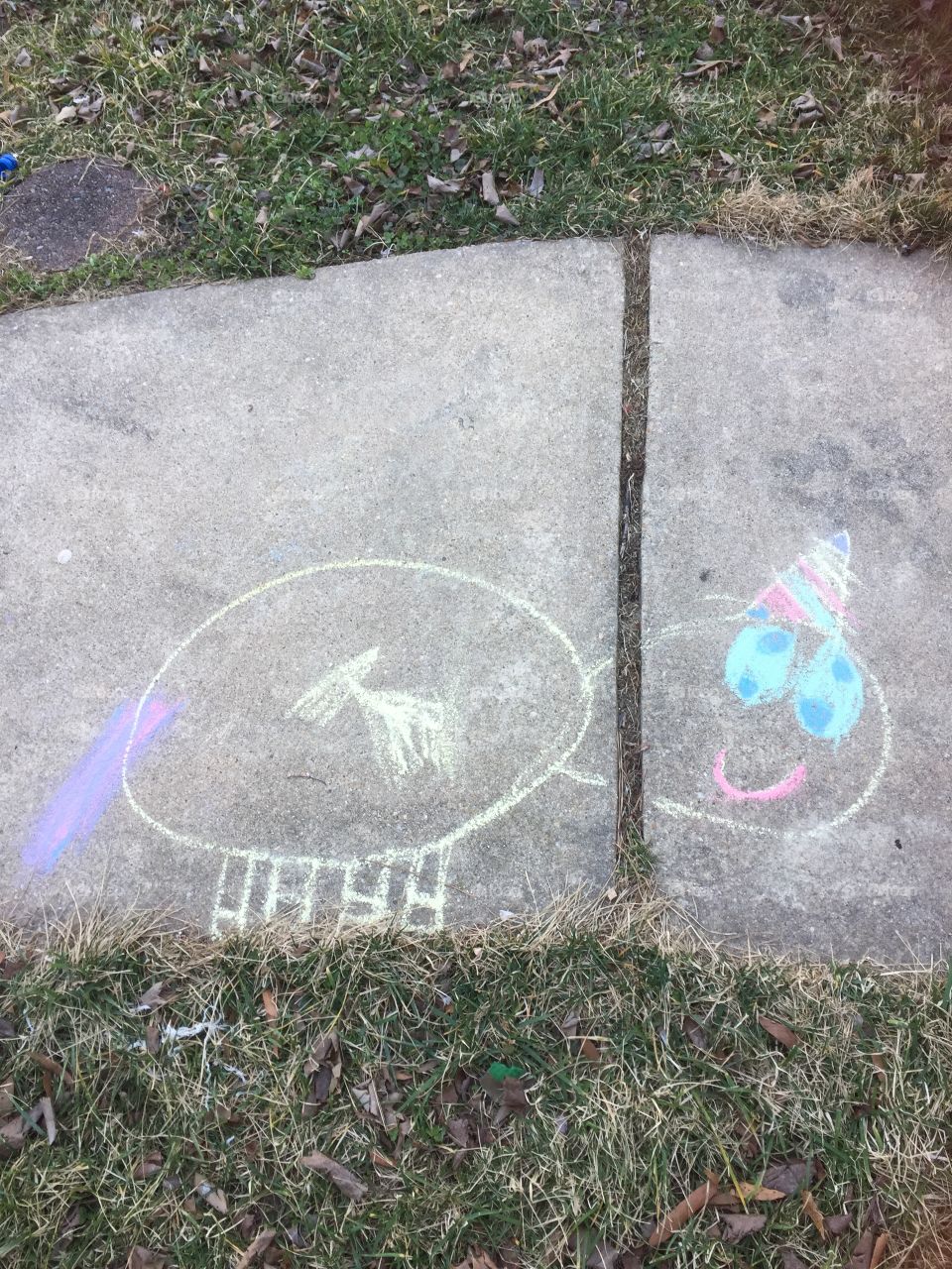 Sidewalk art 